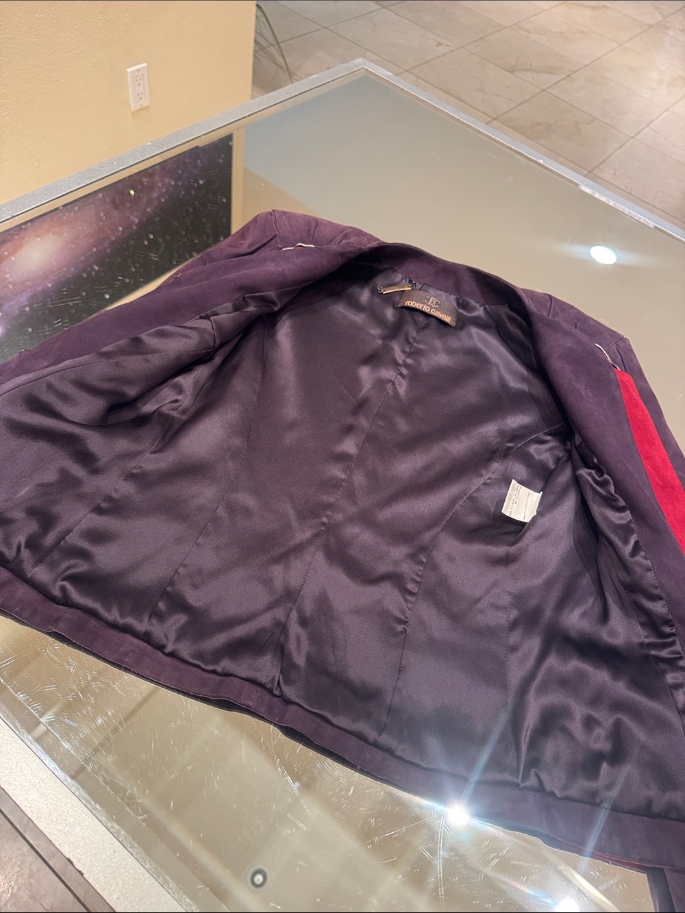 Roberto Cavalli Vintage Suede Jewel Tone Leather Jacket - Picture 11 of 17